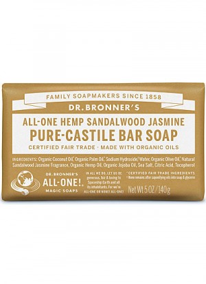 Dr. Bronner's Sandalwood Jasmine All-One Pure Natural Soap 140 G
